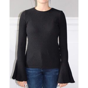 Zara Knit Bell Sleeve Top